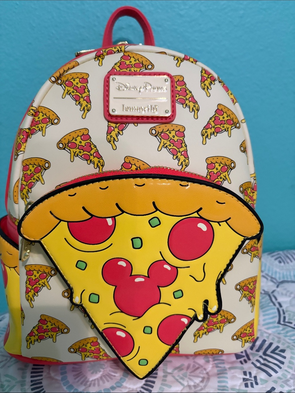 Loungefly Disney Parks Exclusive Eats Collection Mickey Mouse Pizza Backpack NWT